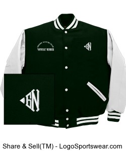 Greedy Nature Classic Letter Varsity Jacket "Green" Design Zoom